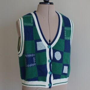 Modern Green Blue Vest